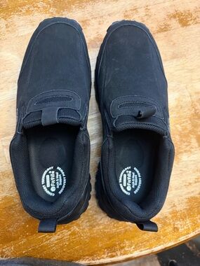 FitVille Outdoor Wide Mens Slip on Hiking Shoes 9.5W